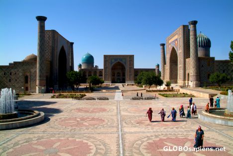 Postcard Samarkand - The Registan