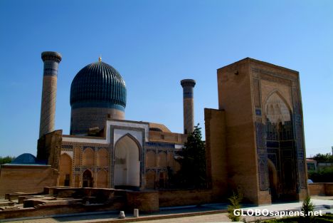 Postcard Samarkand - Gur Emir Mausoleum Side View
