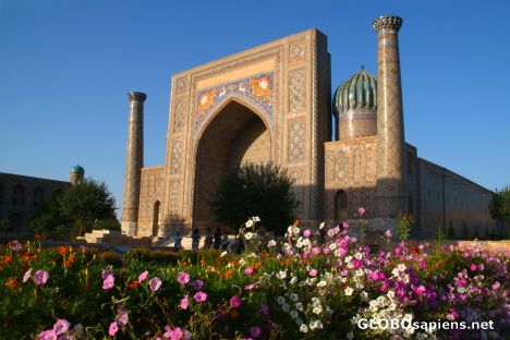 Postcard Samarkand - Sher-Dor Madrassah's View
