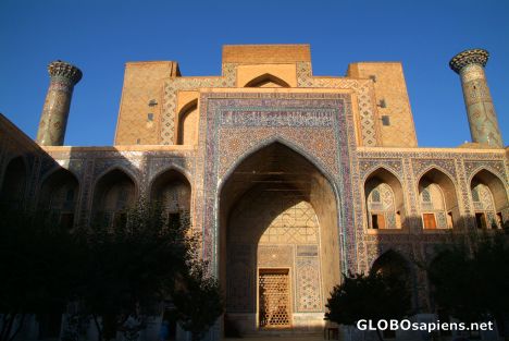 Postcard Samarkand - Ulugbek Madrassah's inner iwan