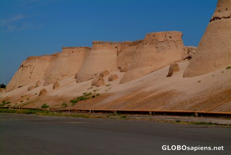 Postcard Khiva - City walls 1