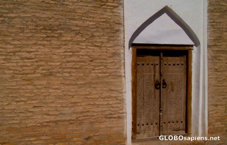 Postcard Khiva - door in the wall
