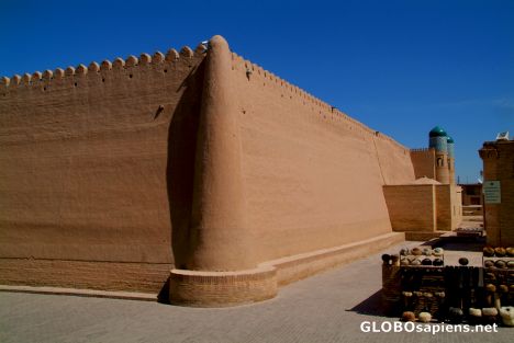 Postcard Khiva - Old Town inner walls