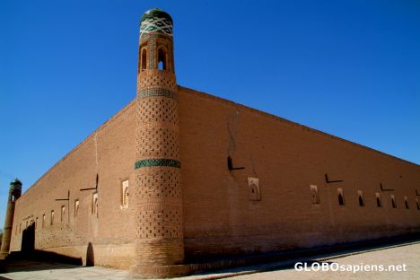 Postcard Khiva - old madrassah walls