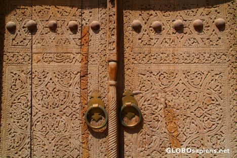 Postcard Khiva - door handles