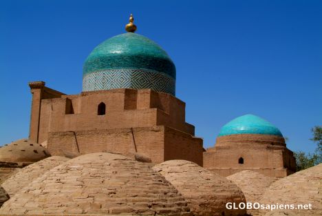 Postcard Khiva - Another view of the PM Mausoleum