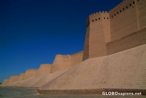 Postcard Khiva - City walls 2
