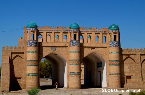 Postcard Khiva - north of Bogcha Darvoza