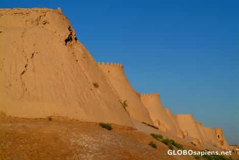 Postcard Khiva - City walls 7