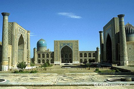 Postcard Registan Square