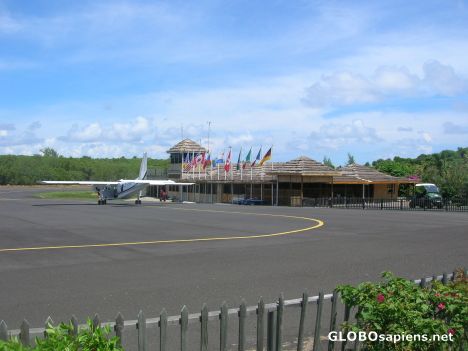 Postcard Airport in Mustique