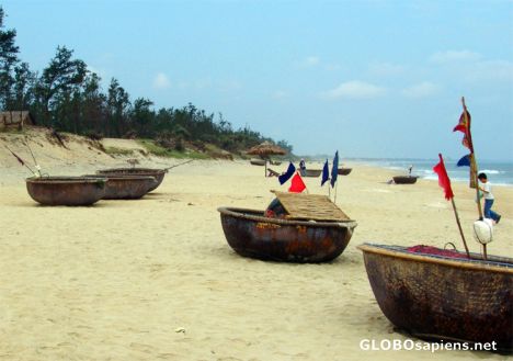 Postcard Coracles for Fishing in Hoi An