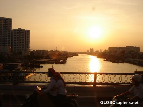 Postcard Sunset on the Saigon
