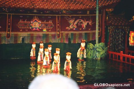 Postcard Thang Long Water Puppets