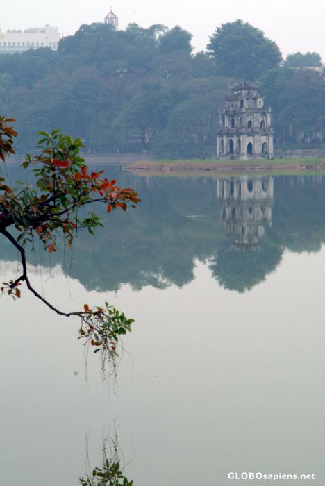 Postcard Hanoi - Lake Pagoda