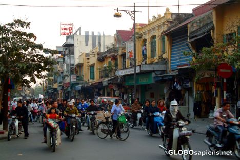 Postcard Hanoi - traffic