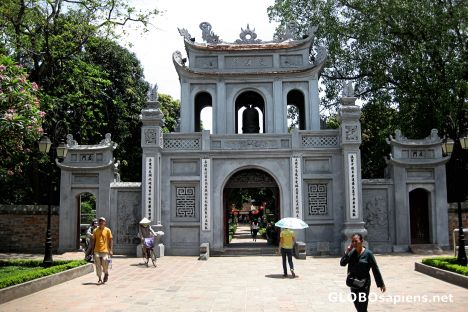 Postcard Temple of Literature, Hanoi