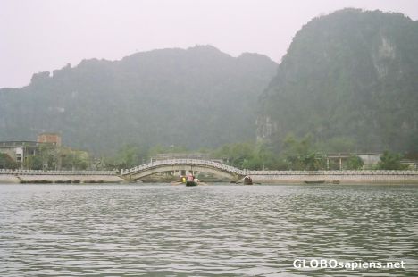 Postcard Entering Hoang Long River at Tam Coc