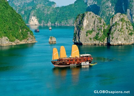 Postcard Indochina Sails 3, Halong Bay
