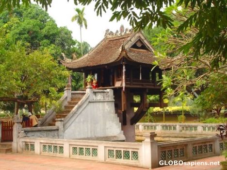 Postcard One Pillar Pagoda