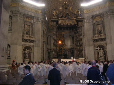 Postcard Vatican interior