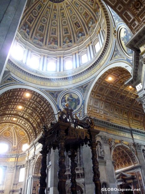 Postcard Inside St. Peter's Basilica -