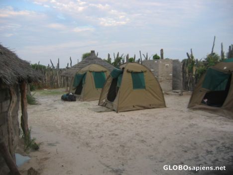 Postcard Camping in the kraal