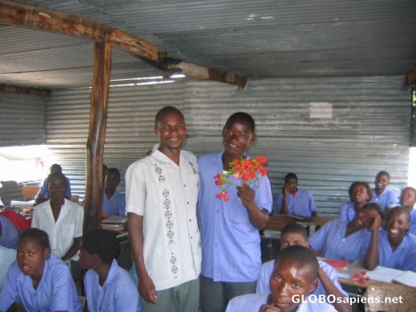 Postcard School at Owambo village
