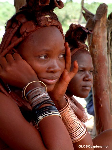 Postcard Namibia - Ova-Himba beauties