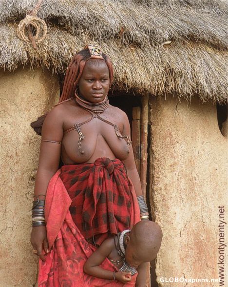 Postcard A lady from Himba tribe