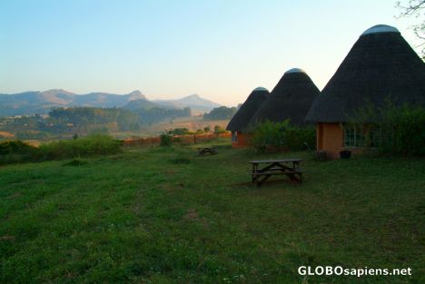Postcard Mlilwane Reserve - Houses of the Sondzela