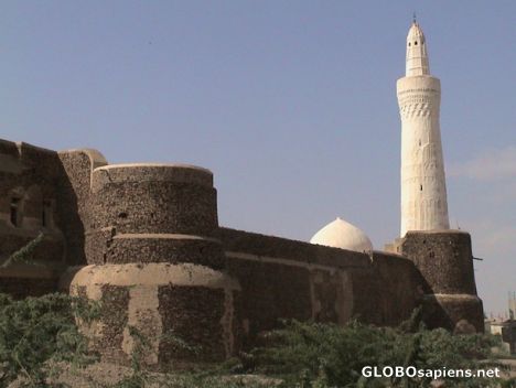 Postcard Zabid city walls
