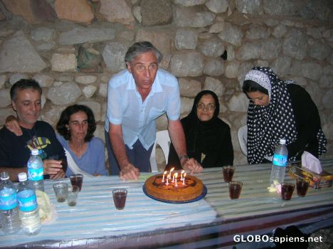 Postcard Birthday cake in Socotra (For Neda)
