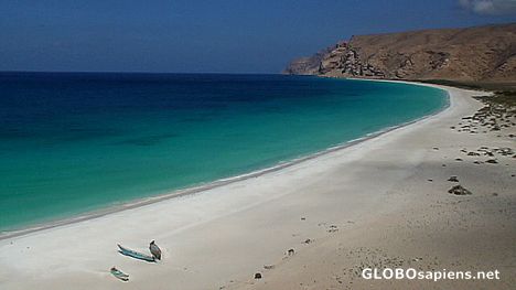 Postcard Shouab Beach on Socotra