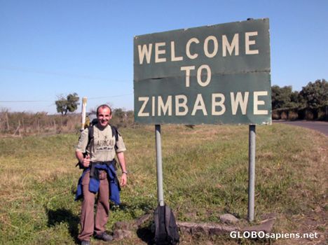Postcard Just entering Zimbabwe.