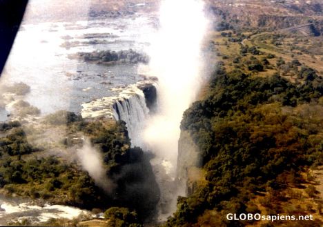 Postcard Victoria Falls Aerial 2
