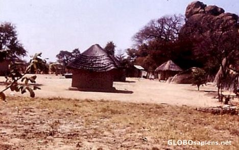 Postcard Dwellings near Great Zimbabwe ruins