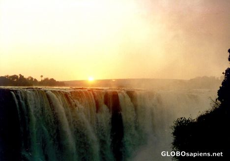 Postcard Victoria Falls Sunrise