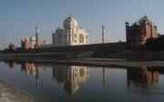 Taj Mahal on the bank of Yamuna River