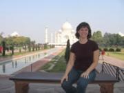 Pretty Lady at the Taj Mahal