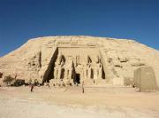 The imposing beautiful temple of Ramses II