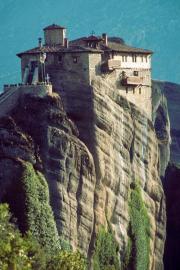 Meteora. Someone else's photo. It was foggy when I was there
