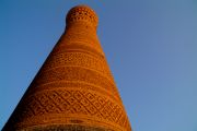 Kalyan Minaret in the setting sun