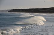 Portrush waves with veils seen across from the Albany Lodge
