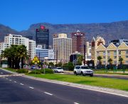City Bowl, central Cape Town, on approach from The Waterfront