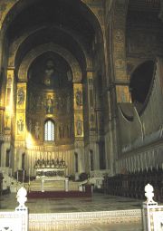 The east end of the basilica at Monreale