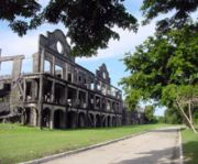 Ruins of long-mile barracks at Corregidor
