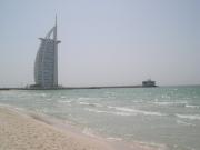 The Burj Al Arab hotel and Jumeirah Beach