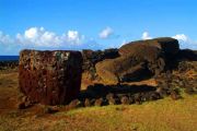 Fallen moai