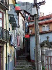 Narrow streets and stairs.